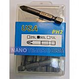 نوک پیچ گوشتی 5 سانتی PH2 برند USA نوک پیچ گوشتی 5 سانتی PH2 برند USA